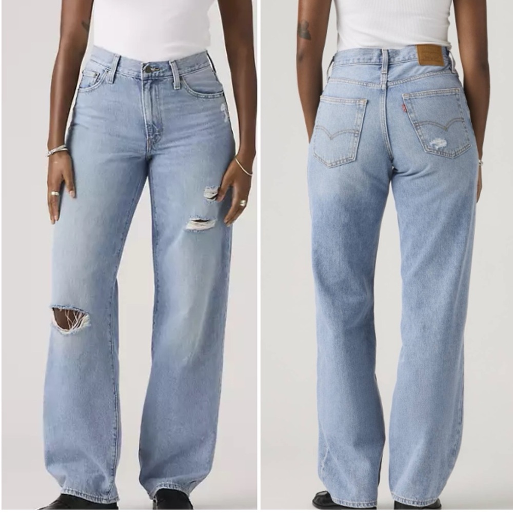 NWT Levi's Women's Light Blue Baggy Dad Jeans